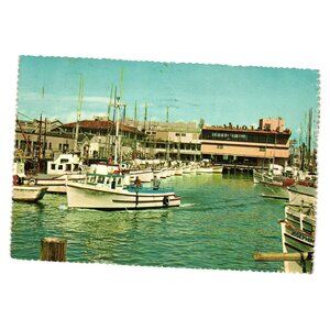 Vintage 1970 Fishermans Wharf San Francisco Postcard Posted California